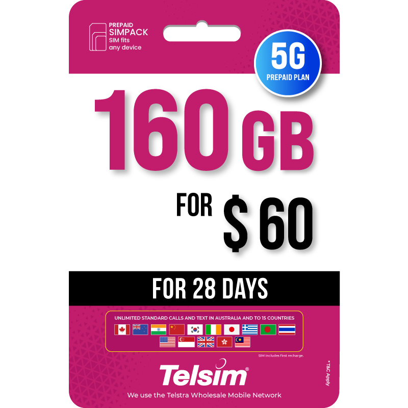 320GB 5G Plan Telsim Prepaid Plans